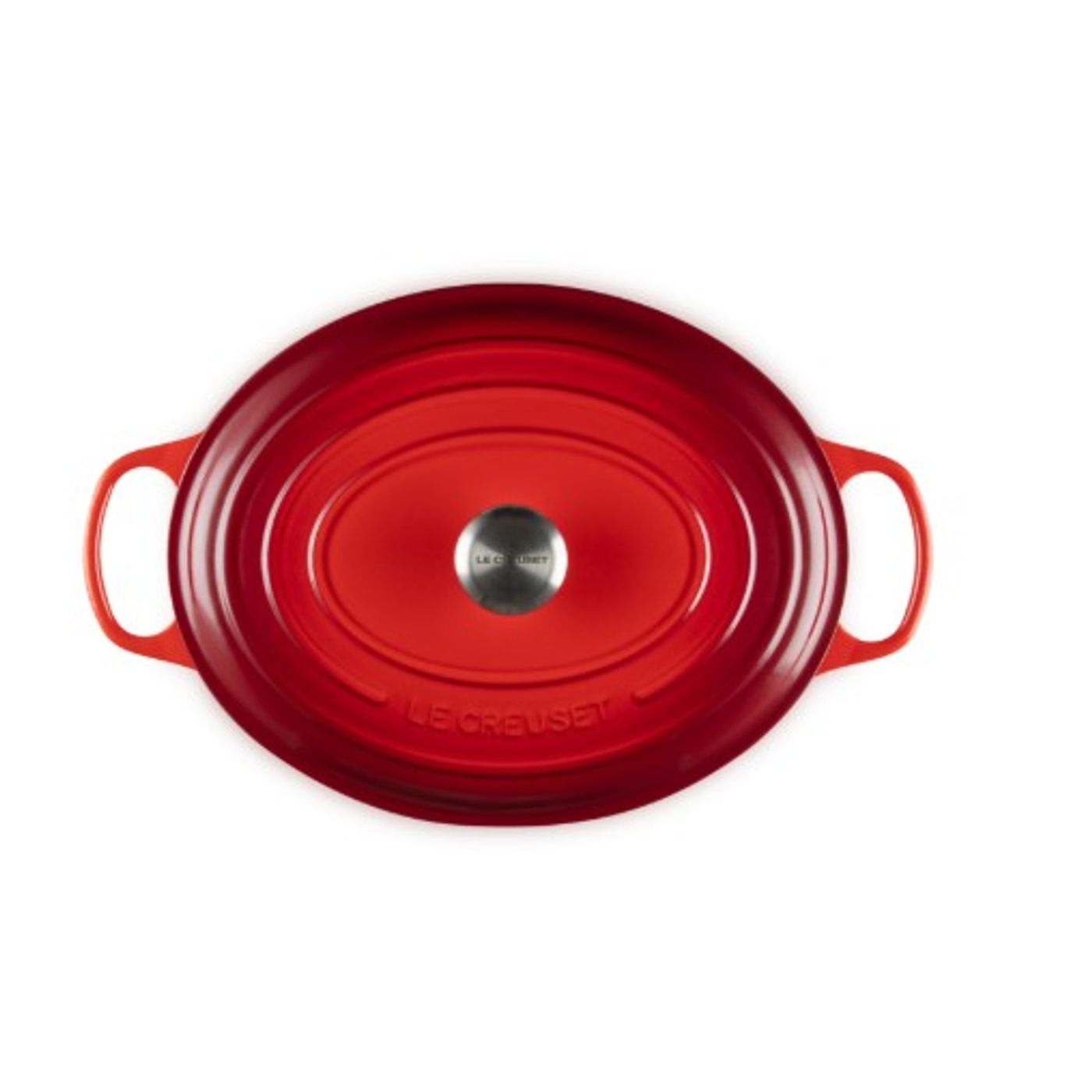 Cocotte ovale en fonte Cerise 35 cm
